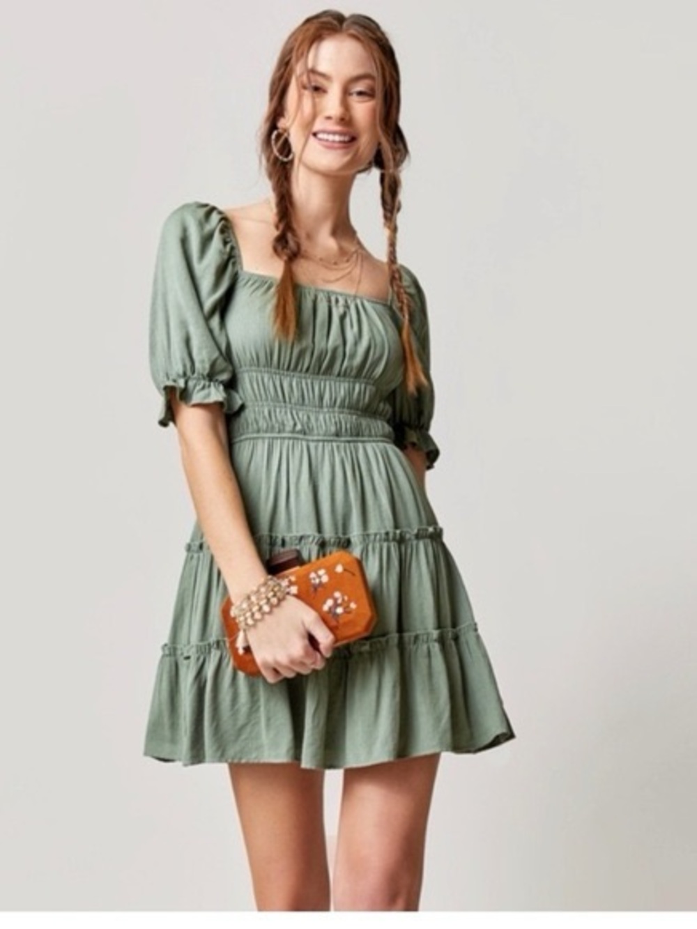 Elegant Green Women's Dress